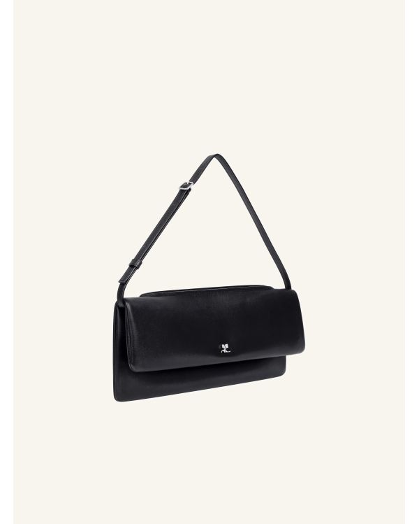 CUFF POUCH IN BLACK SMOOTH LEATHER 2