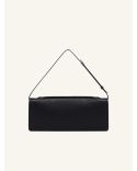 POCHETTE CUFF EN CUIR LISSE NOIR