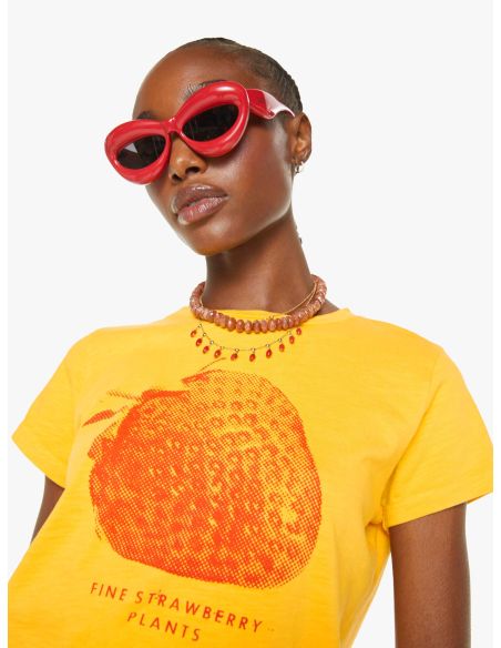 THE SINFUL FINE STRAWBERRY GOLDEN YELLOW TSHIRT