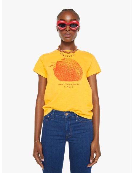 THE SINFUL FINE STRAWBERRY GOLDEN YELLOW TSHIRT