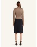 WOOL ZIP-UP SKIRT BLACK