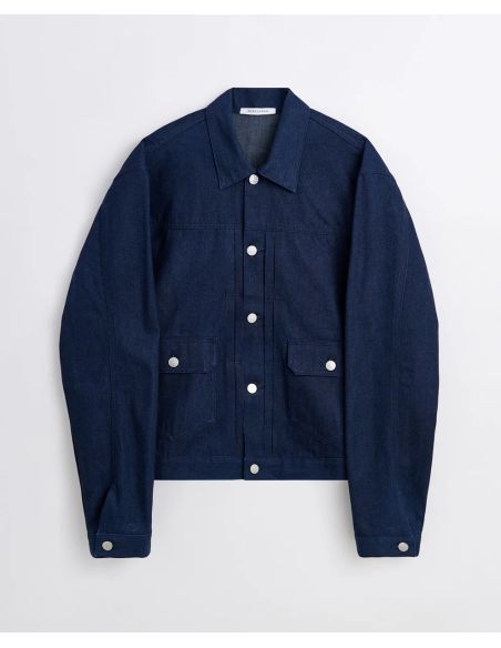 VESTE CINTRÉE TYPE 2 INDIGO BRUT