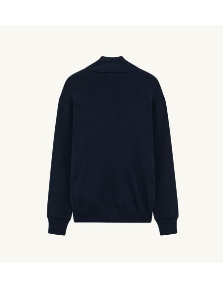 VESTE MAIN MAN KNIT BLEU