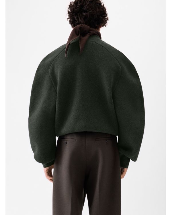 PALLONE CARDIGAN DARK KHAKI