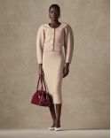 DOPPIO KNITTED SKIRT MULTI-BEIGE