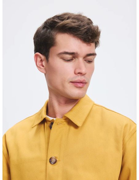 VESTE BRODÉE LIBERTÉ OCRE JAUNE
