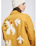 EMBROIDERED JACKET LIBERTY YELLOW OCHRE