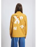VESTE BRODÉE LIBERTÉ OCRE JAUNE