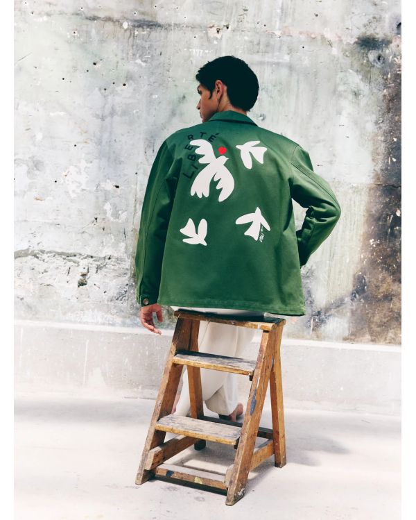 EMBROIDERED JACKET LIBERTY KHAKI