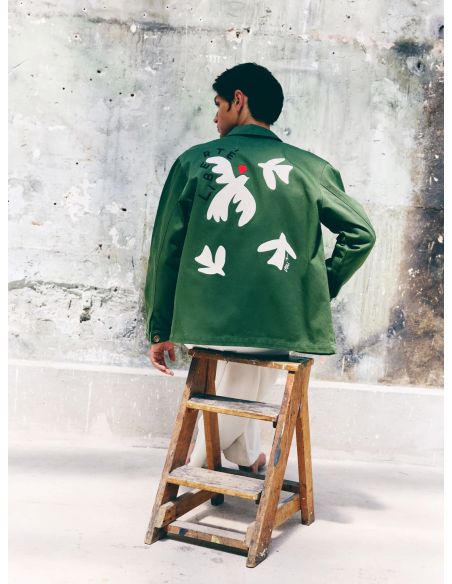 VESTE BRODÉE LIBERTÉ KAKI