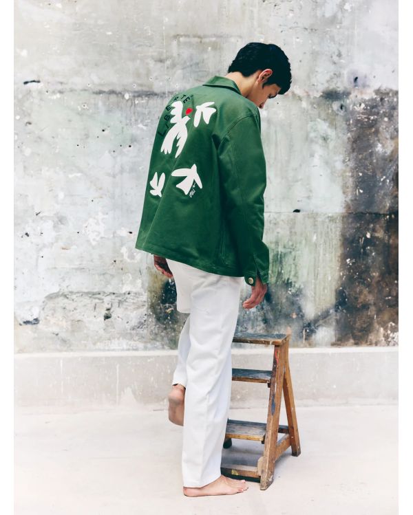 EMBROIDERED JACKET LIBERTY KHAKI 2