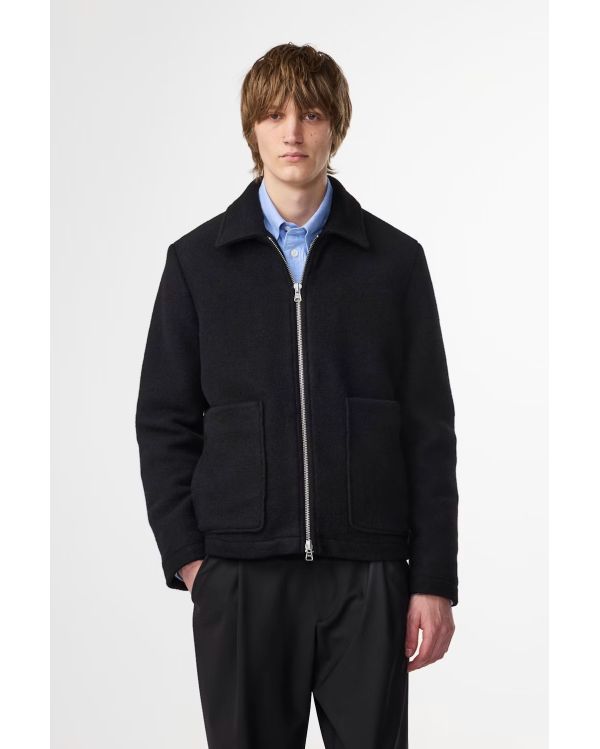 VESTE EN LAINE GAEL NOIR