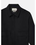 BLOUSON WOOL CASHMERE NOIR