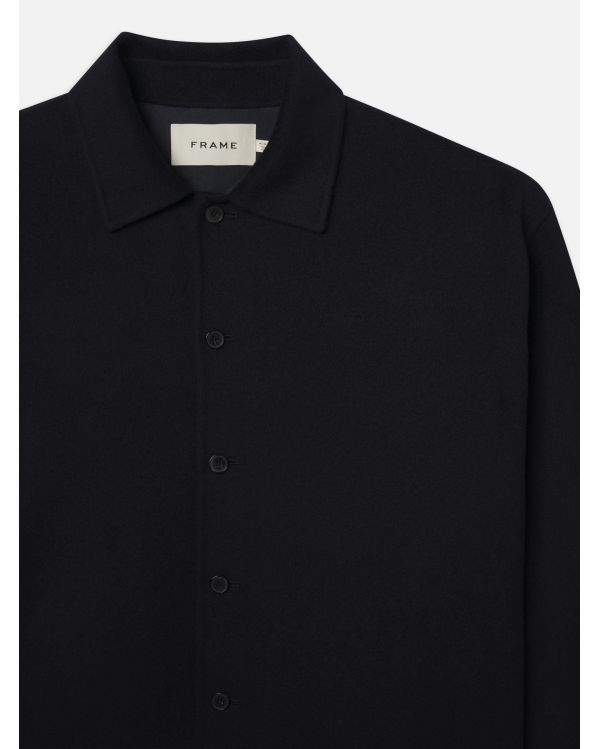 DOUBLE FACE SHIRT JACKET DARK NAVY