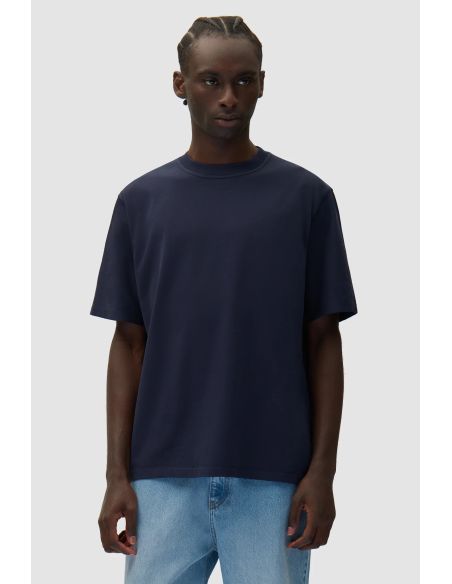 CUT OUT PRINT TSHIRT NAVY