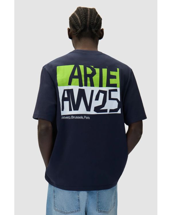 TSHIRT À IMPRIMÉ DÉCOUPÉ MARINE
