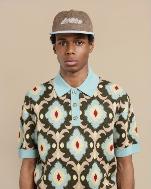 TAPESTRY POLO KNIT KHAKI 2