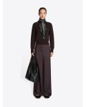 WIDE LEG PANTS BURGUNDY