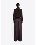 WIDE LEG PANTS BURGUNDY