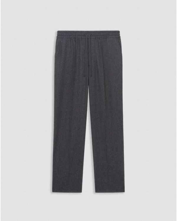 THE GREY ELASTICATED FLANNEL PANTS