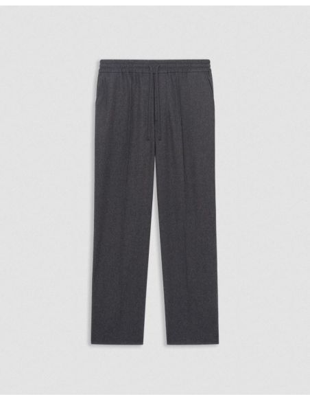 THE GREY ELASTICATED FLANNEL PANTS