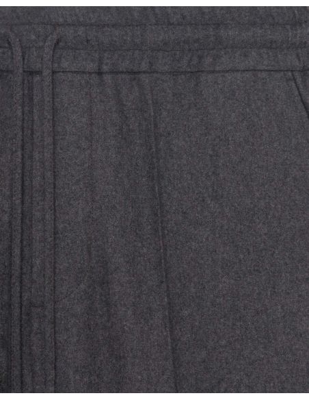 THE GREY ELASTICATED FLANNEL PANTS