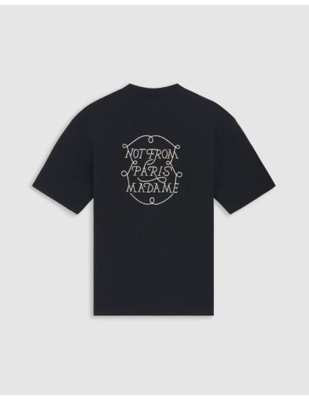 THE BLACK BRAIDED SLOGAN TSHIRT