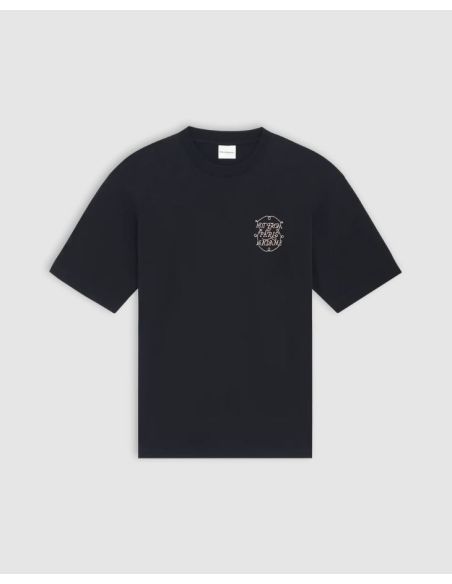 THE BLACK BRAIDED SLOGAN TSHIRT