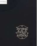 THE BLACK BRAIDED SLOGAN TSHIRT