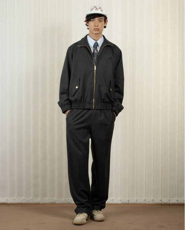 LA VESTE DE SURVÊTEMENT FLANELLE GRIS