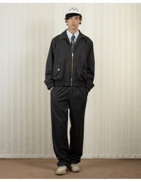 LA VESTE DE SURVÊTEMENT FLANELLE GRIS