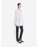 LOOSE-FITTING STRIPED SHIRT NAVY