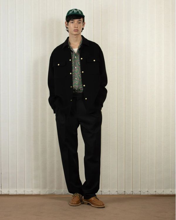 THE BLACK WOOL OVERSHIRT