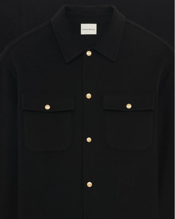 LA SURCHEMISE LAINE NOIR