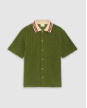 THE DARK GREEN MONOGRAM SHIRT