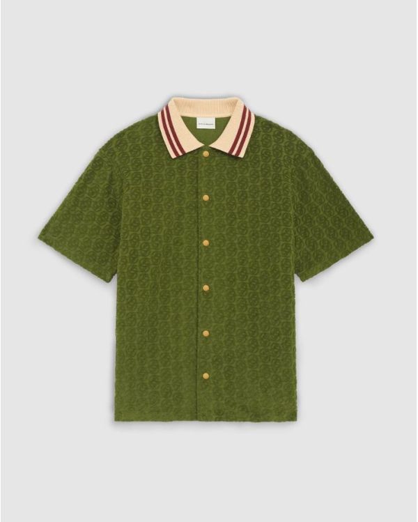 LA CHEMISE MONOGRAMME VERT FONCÉ 2