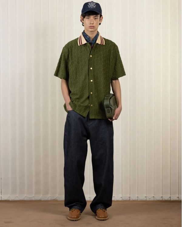 LA CHEMISE MONOGRAMME VERT FONCÉ