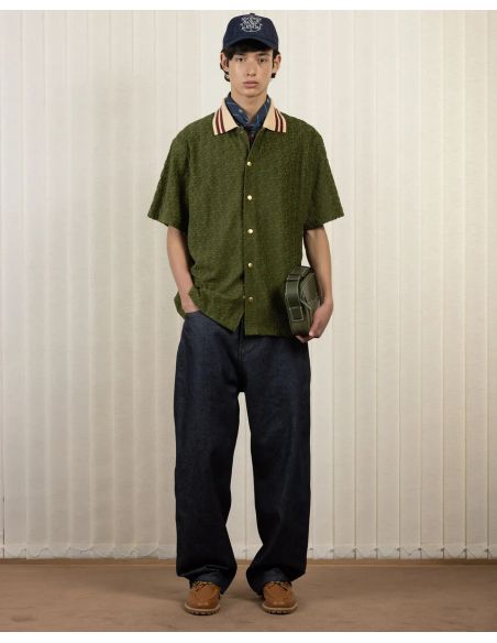 LA CHEMISE MONOGRAMME VERT FONCÉ