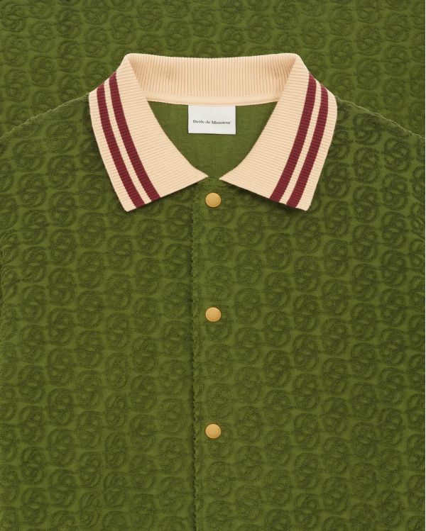 LA CHEMISE MONOGRAMME VERT FONCÉ