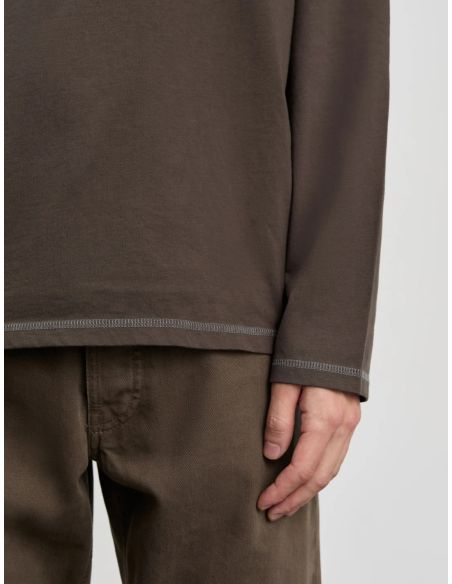 TSHIRT 3.0 MARRON ET BLEU