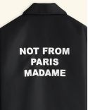 THE BLACK SLOGAN JACKET