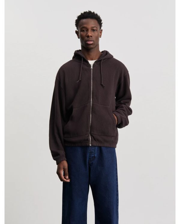 HOODIE ZIPPÉ 1.0 BRUN FONCÉ