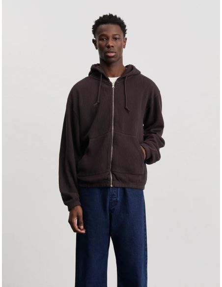 ZIP HOODIE 1.0 DARK BROWN