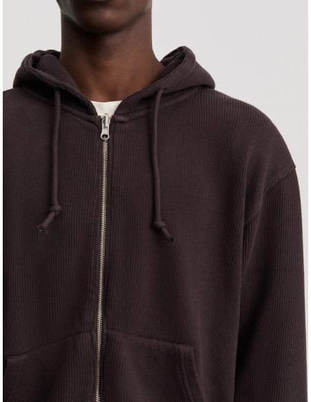 HOODIE ZIPPÉ 1.0 BRUN FONCÉ