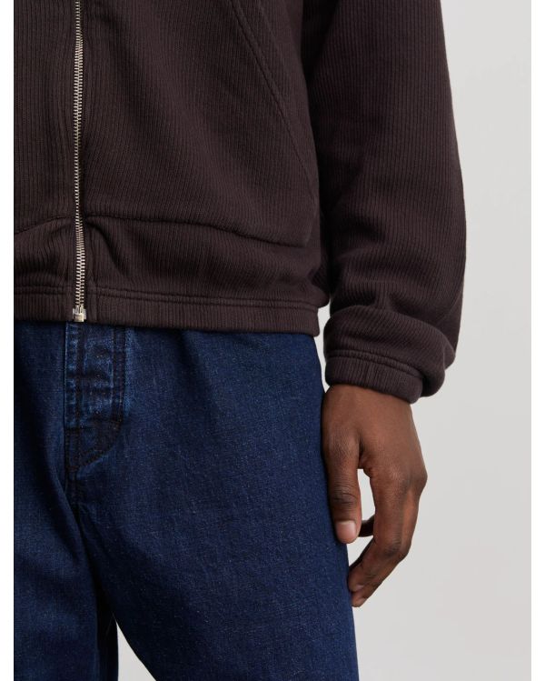 ZIP HOODIE 1.0 DARK BROWN