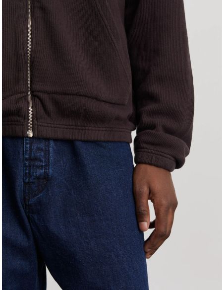 HOODIE ZIPPÉ 1.0 BRUN FONCÉ