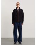 VESTE POLAIRE 1.0 BLEU MARINE ET MARRON