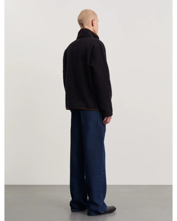 VESTE POLAIRE 1.0 BLEU MARINE ET MARRON