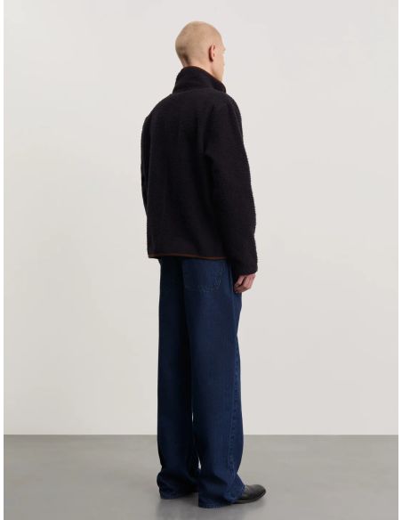 VESTE POLAIRE 1.0 BLEU MARINE ET MARRON