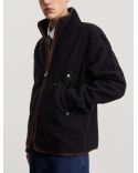 FLEECE JACKET 1.0 NAVY AND BROWN